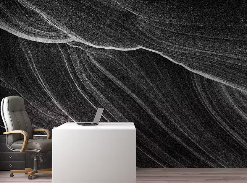 Wavy Marble Texture Wallpaper Mural