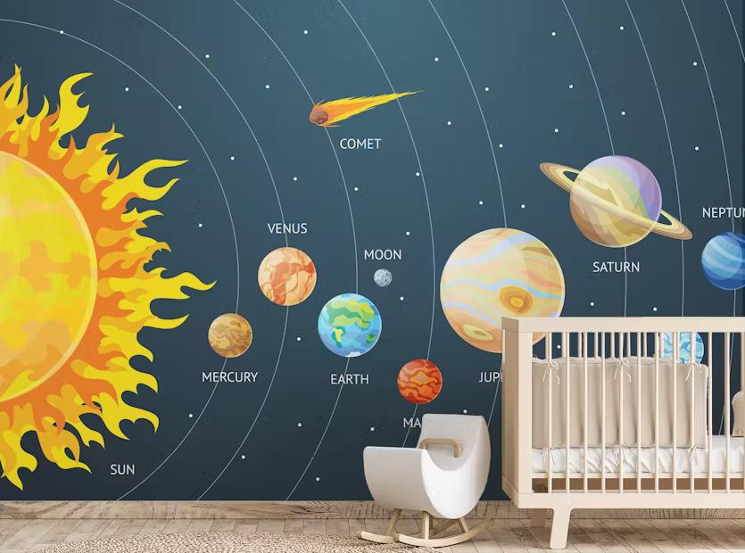 space wall murals