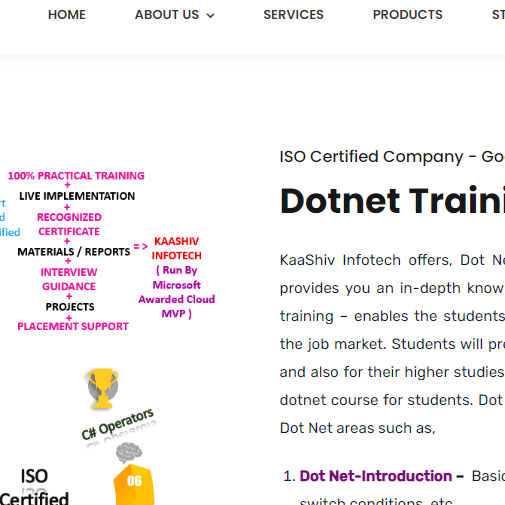 Dotnet Training In Chennai Dotnet Training In Chennai