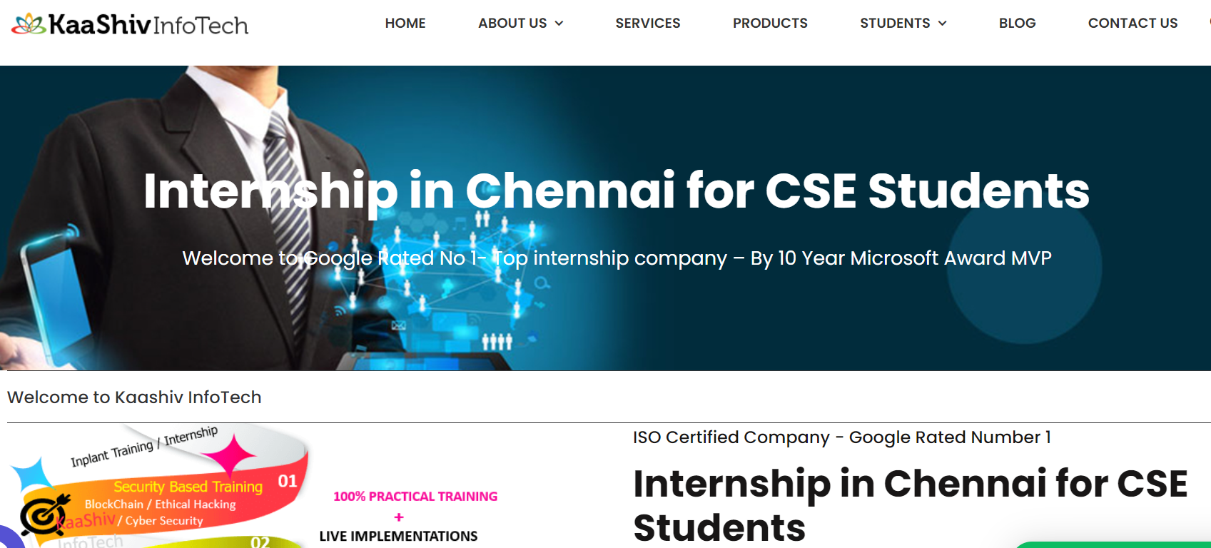 Internship In Chennai  For Cse Students