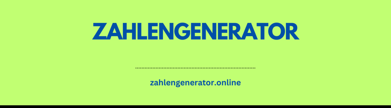 Zahlengenerator Online