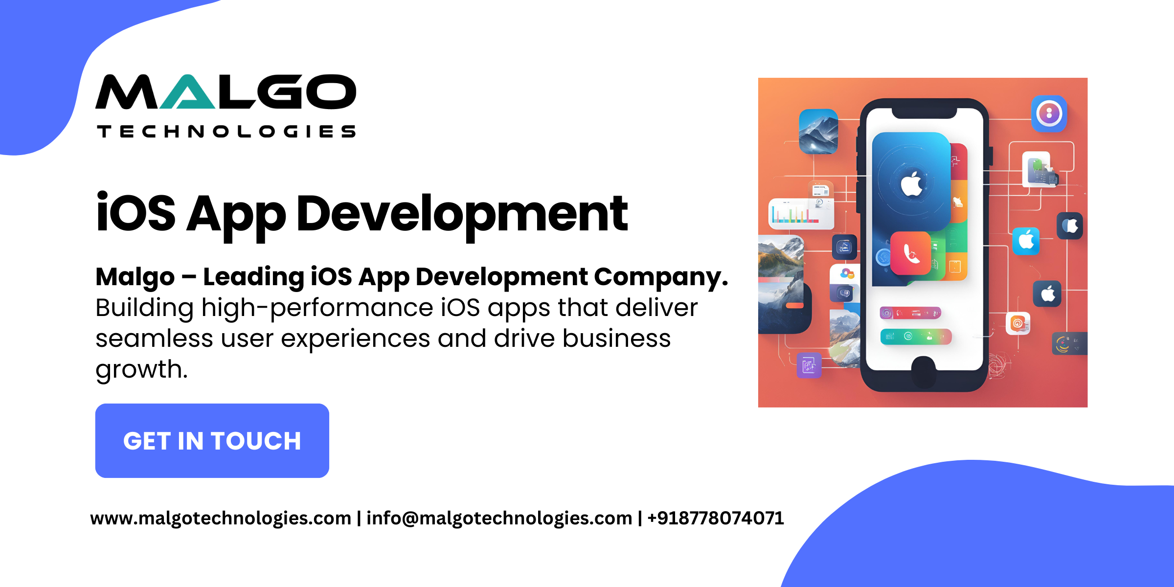 Malgo is a trusted mobile app development company known for its expertise in building high-quality iOS applications. The company specializes in developing innovative, user-friendly, and high-performance applications that align with Apple’s standards. With a dedicated team of developers, Malgo has worked on numerous iOS applications across various industries, helping businesses achieve their digital goals.