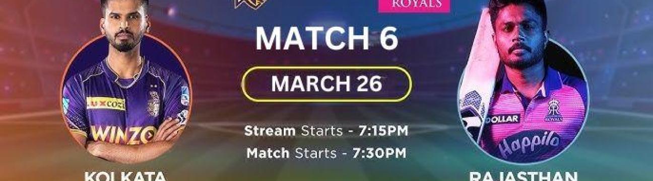 Rajasthan Royals vs Kolkata Knight Riders