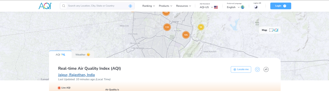 AQI Air Pollution Level