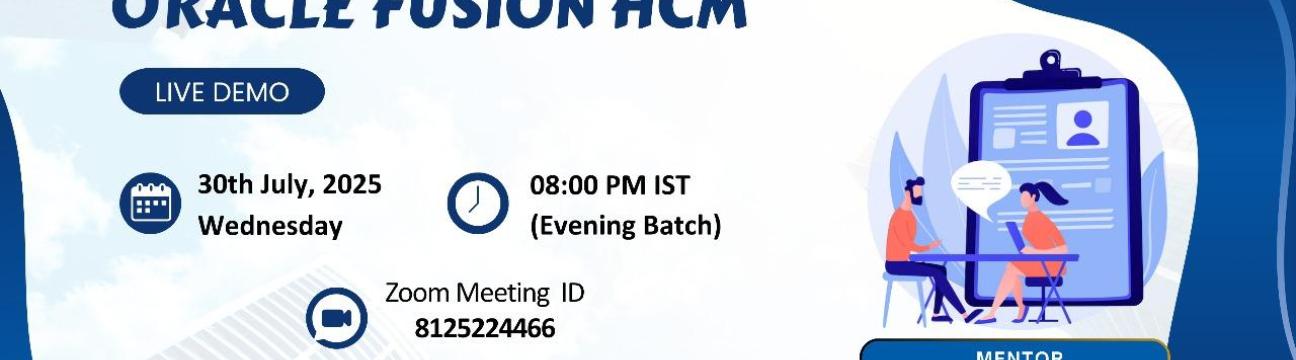 Master Oracle Fusion HCM cloud online training Live-demo