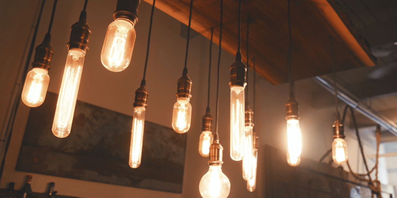 "Modern lighting lamp showcasing stylish Electrical Essentials for home and office d&eacute;cor. Energy-efficient design that blends functionality with elegance."