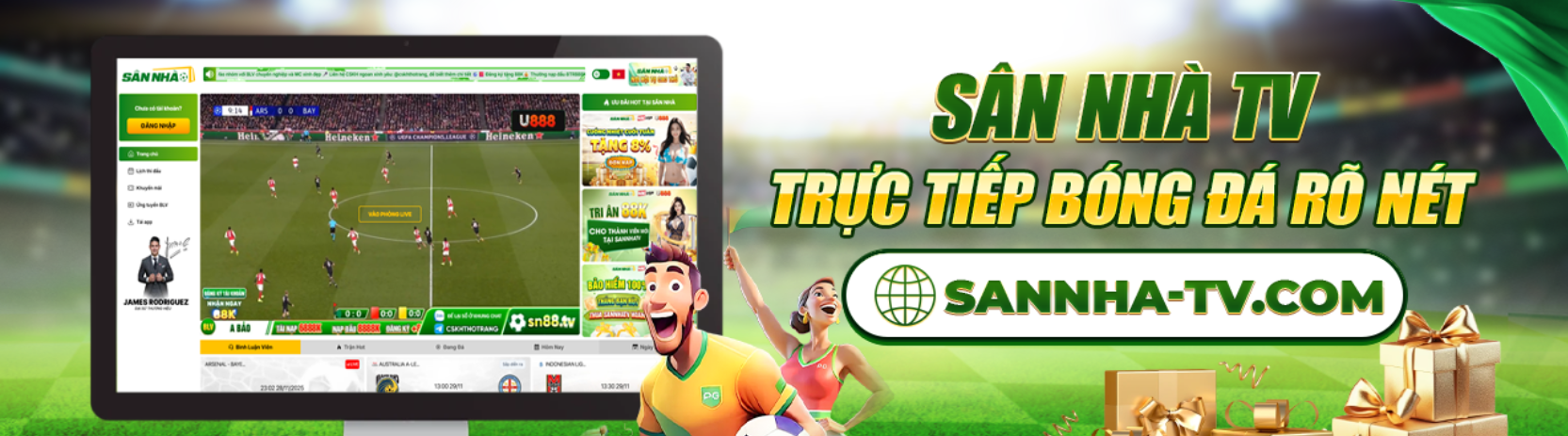 SANNHA TV &ndash; Xem Trực Tiếp B&oacute;ng Đ&aacute;
