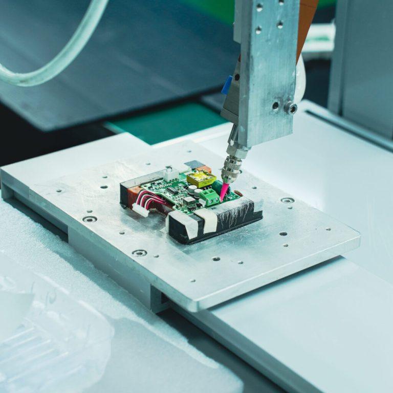 Advanced SMT assembly line at a leading China PCBA manufacturer