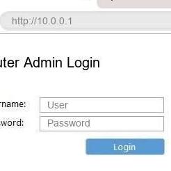 10.0.0.1admin Login