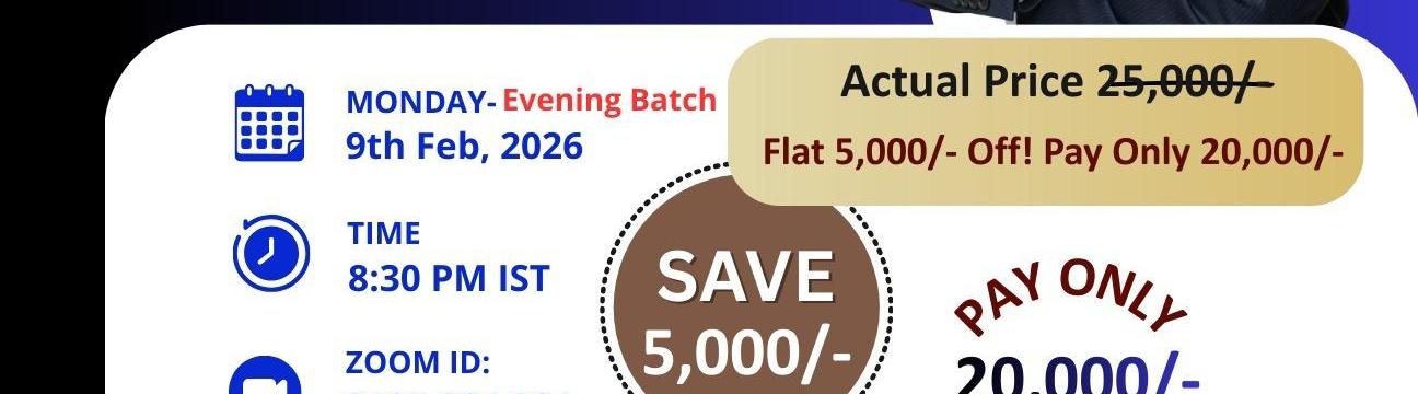 Oracle Fusion HCM Live Online Demo &ndash; Evening Batch | 9 February 2026