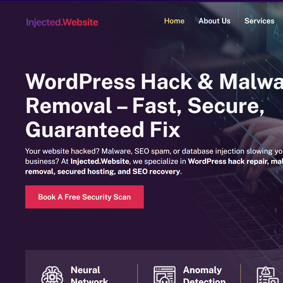 Injected Website