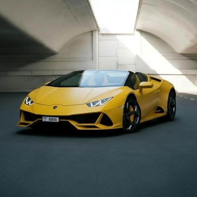 Lamborghini Huracan  EVO Spyder Rent Dubai