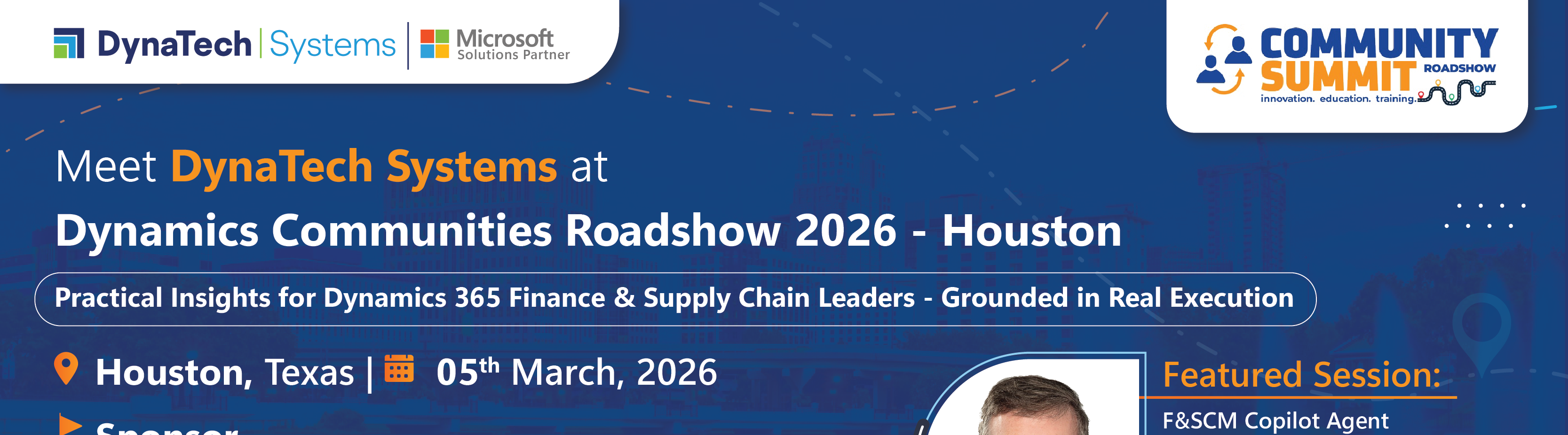 Meet DynaTech Systems at Dynamics Communities Roadshow Houston 2026