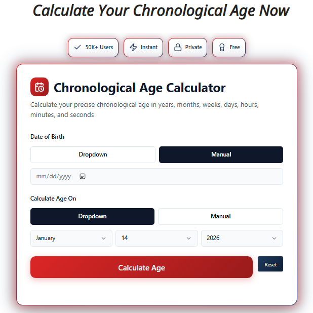 Chronological Age Calculator