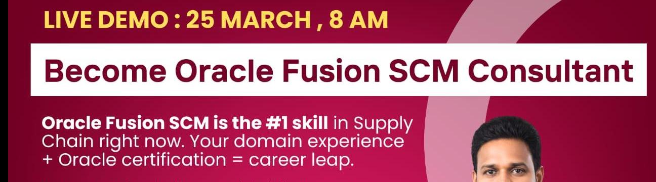Join Oracle Fusion SCM  Training | Tech Leads It