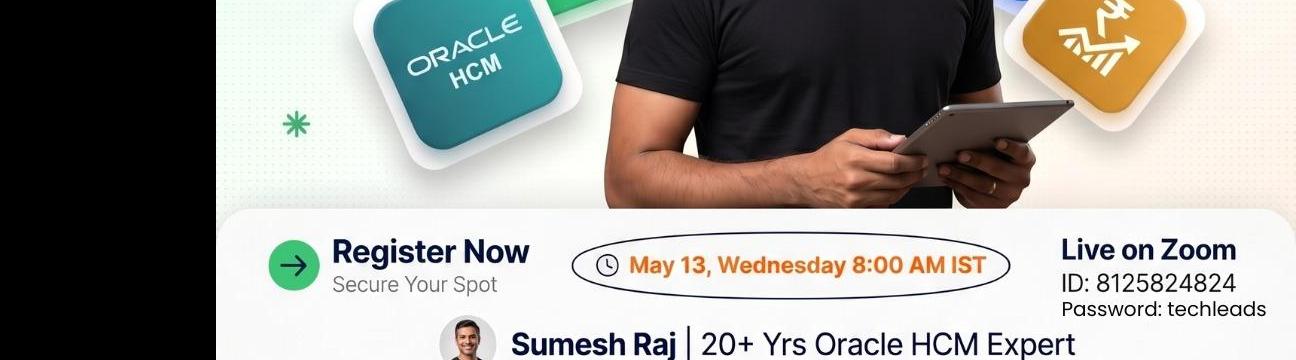 🚀 Free LIVE Demo &ndash; Oracle Fusion HCM Online Training | Soft Online Training