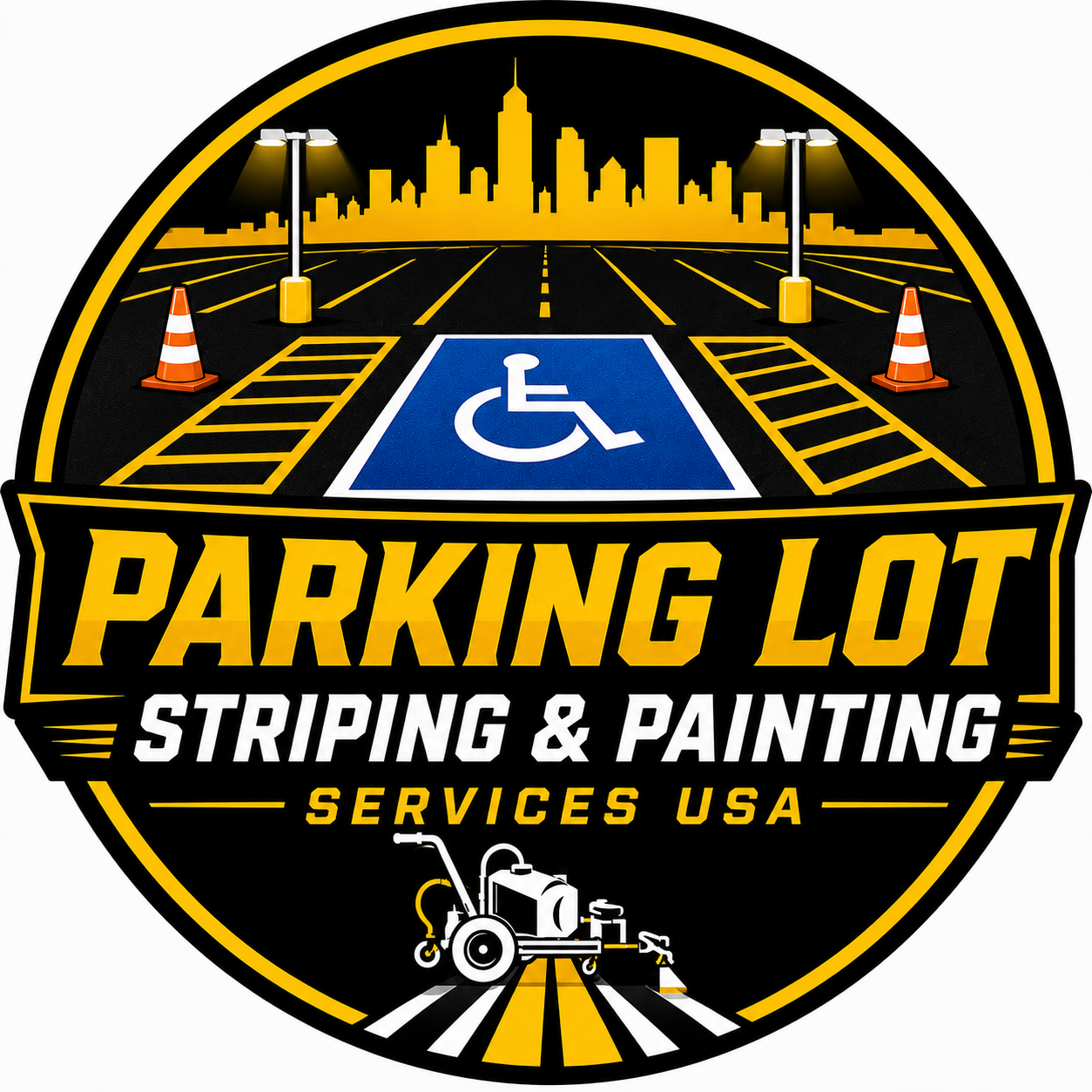 Parking Lot Painting Striping Services USA