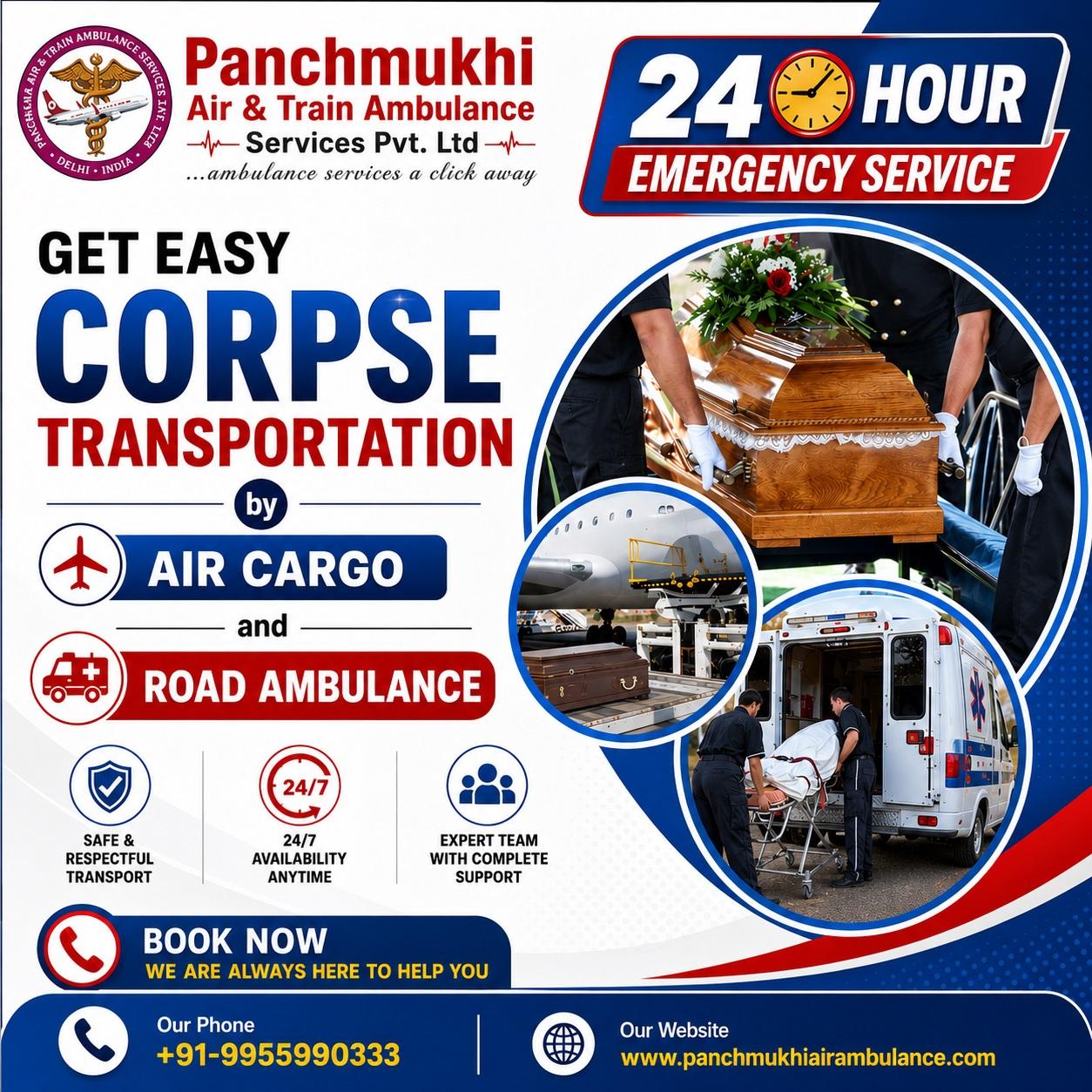 Receive Assistance in Moving Corpses Easily at Panchmukhi Dead Body Transfer in Kolkata
